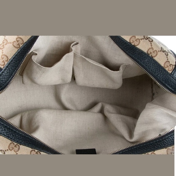 100% Auth Gucci Boston GG Canvas Satchel Bag - Picture 6 of 8